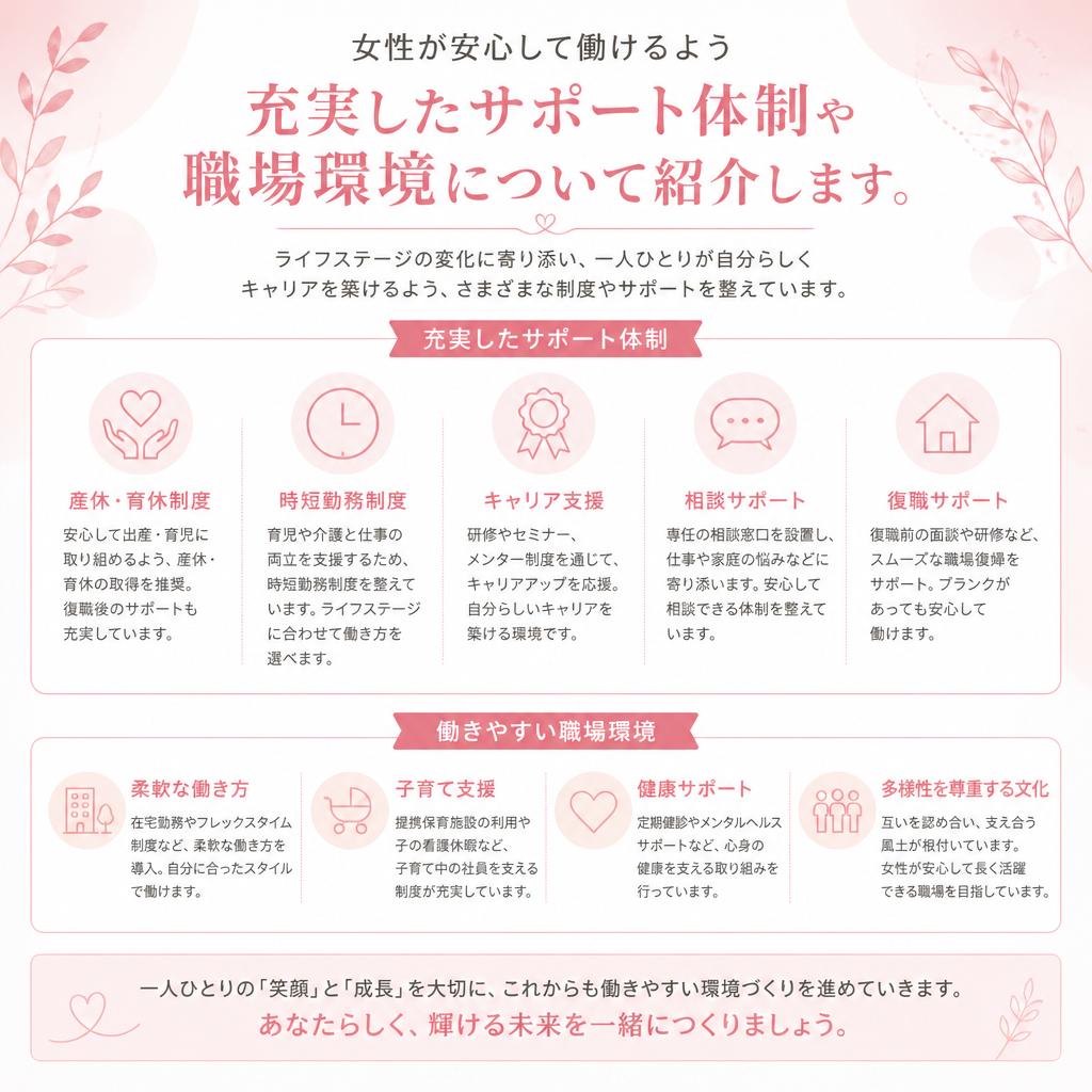 5. 女性向けサポート体制