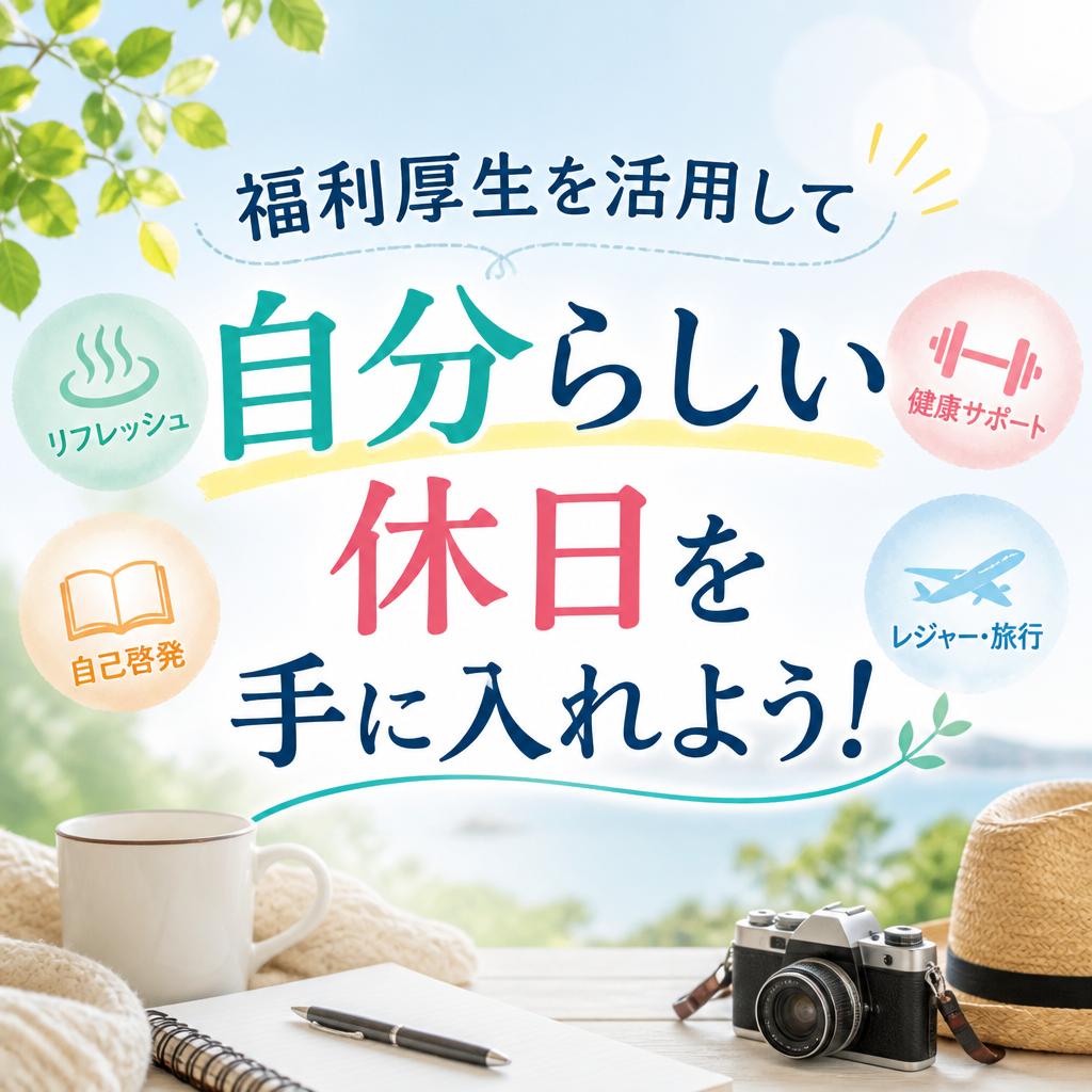 福利厚生を活用して自分らしい休日を手に入れよう！