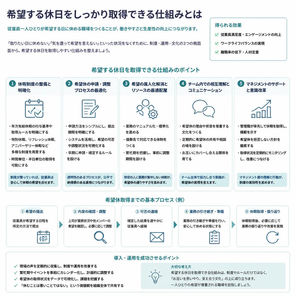 休日取得の自由度