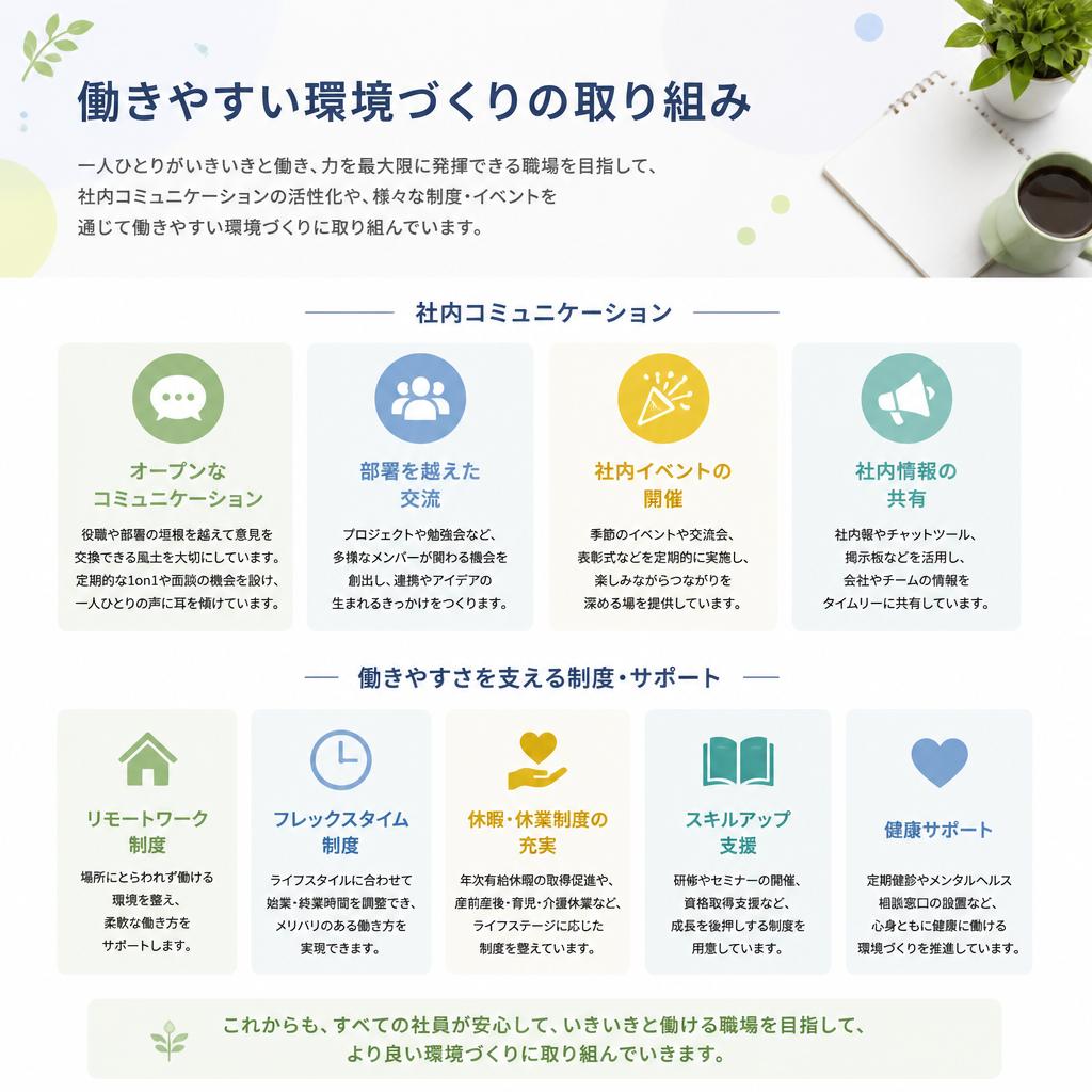 働きやすい職場環境